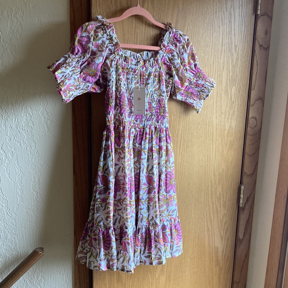 MILLE resort Kiki dress in Pink Lily, size xs. NWT, discontinued print - Picture 4 of 9